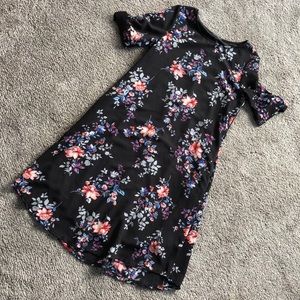 Women’s black floral dress